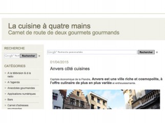 La cuisine à quatre mains, le blog